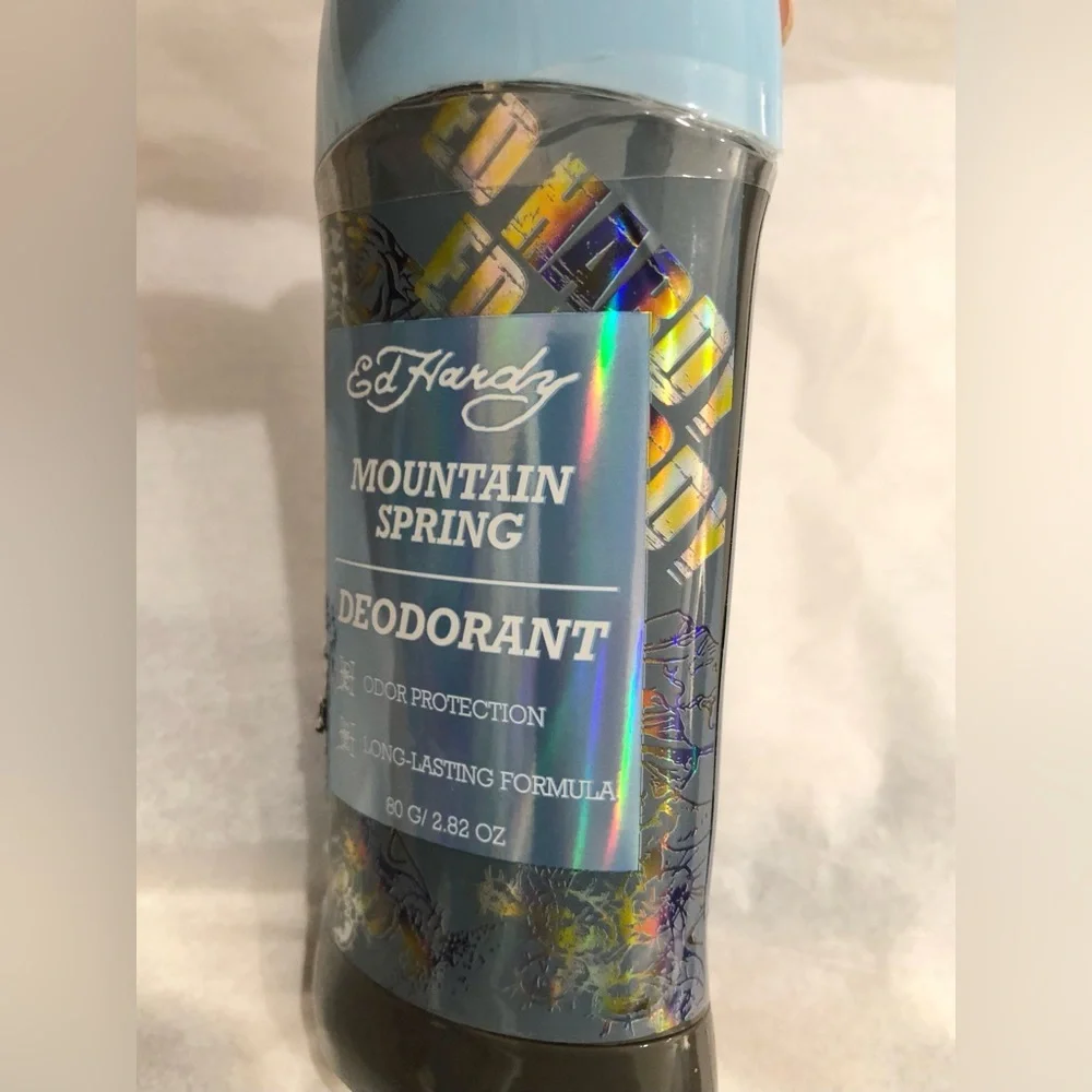 Ed Hardy mountain spring odor protection deodorant 2pack‎ new